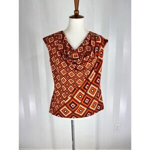 NEW DIRECTIONS Women’s Multicolor Sleeveless Top Sz M